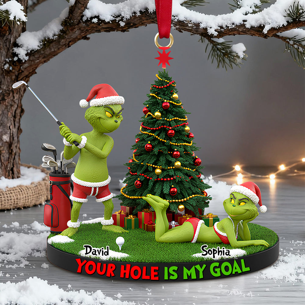 Your Hole Is My Goal Christmas Ornament Personalized Gifts - Holiday Season Gift Idea
