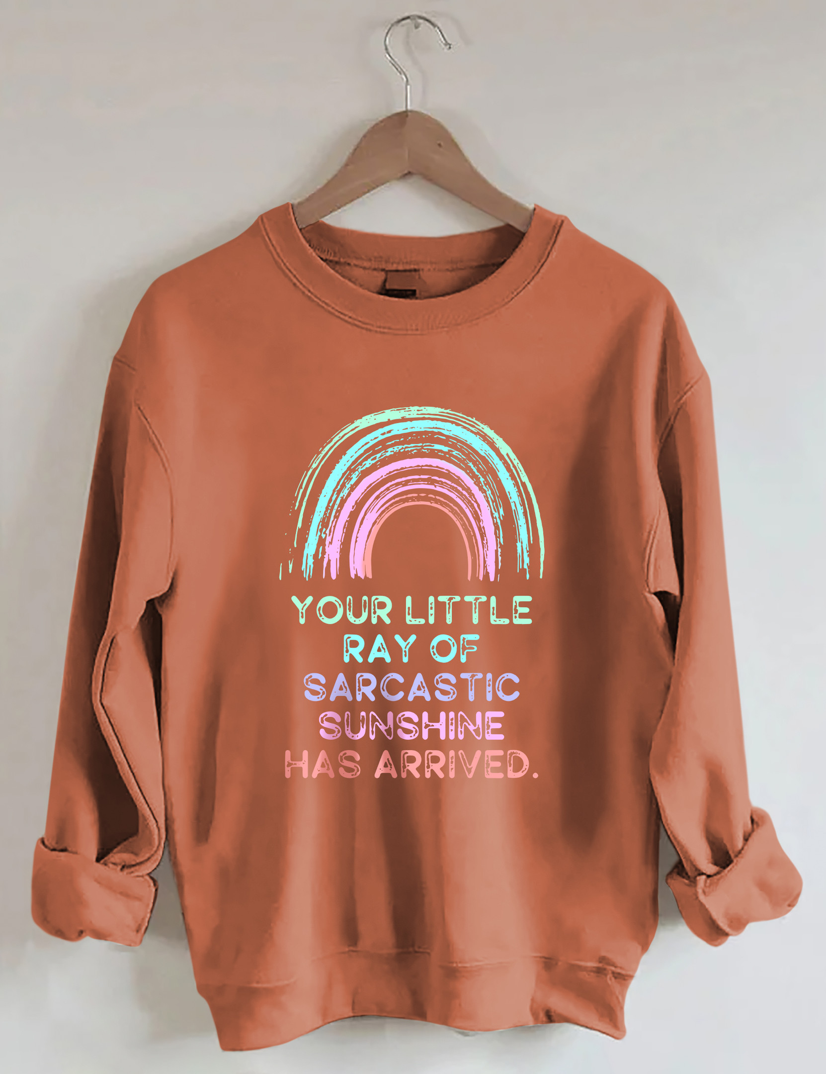 Your Little Ray Of Sarcastic Sunshine Has Arrived Sweatshirt Humorous Style Sweatshirt Presents