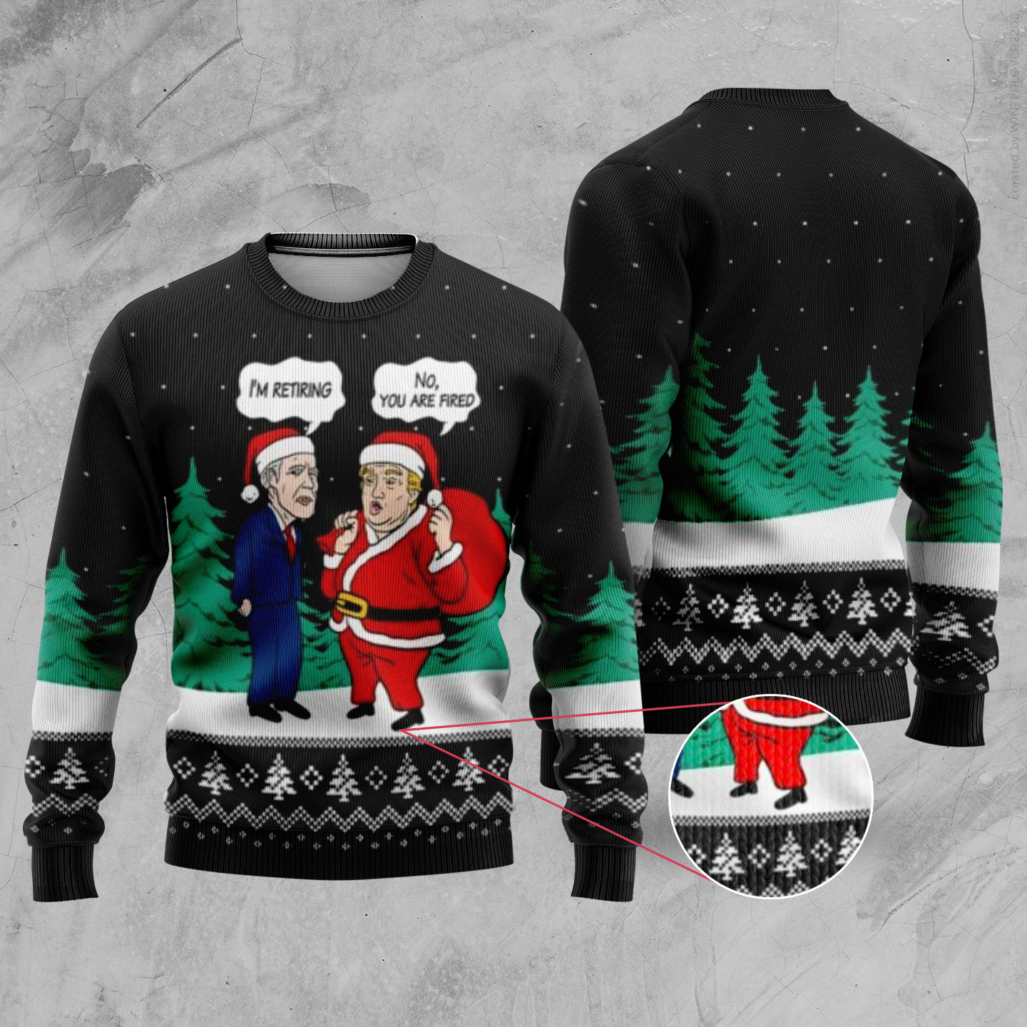 You're Fired Joe Biden Ugly Christmas Sweater Funny Gifts for FJB Fans