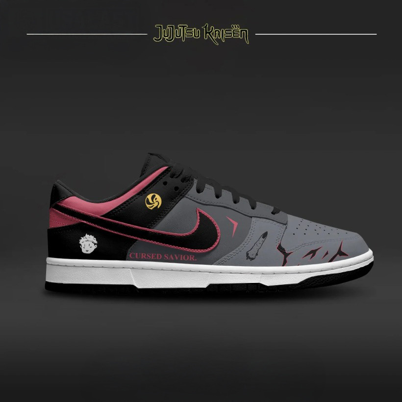 Yuji Itadori Jujutsu Kaisen SB Dunk Low Sneaker Gifts For Anime Lovers