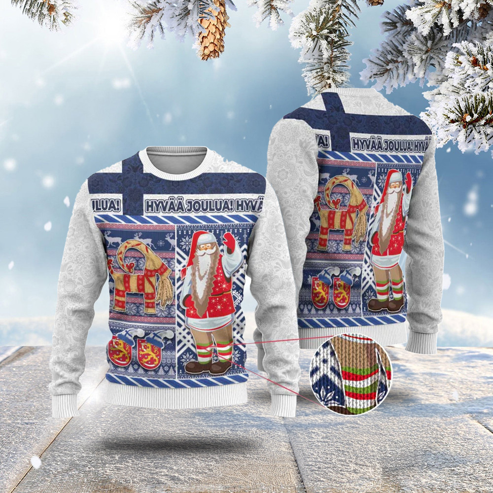 Yule Goat Joulupukki Finnish Christmas Ugly Christmas Sweater Scandinavian Pattern