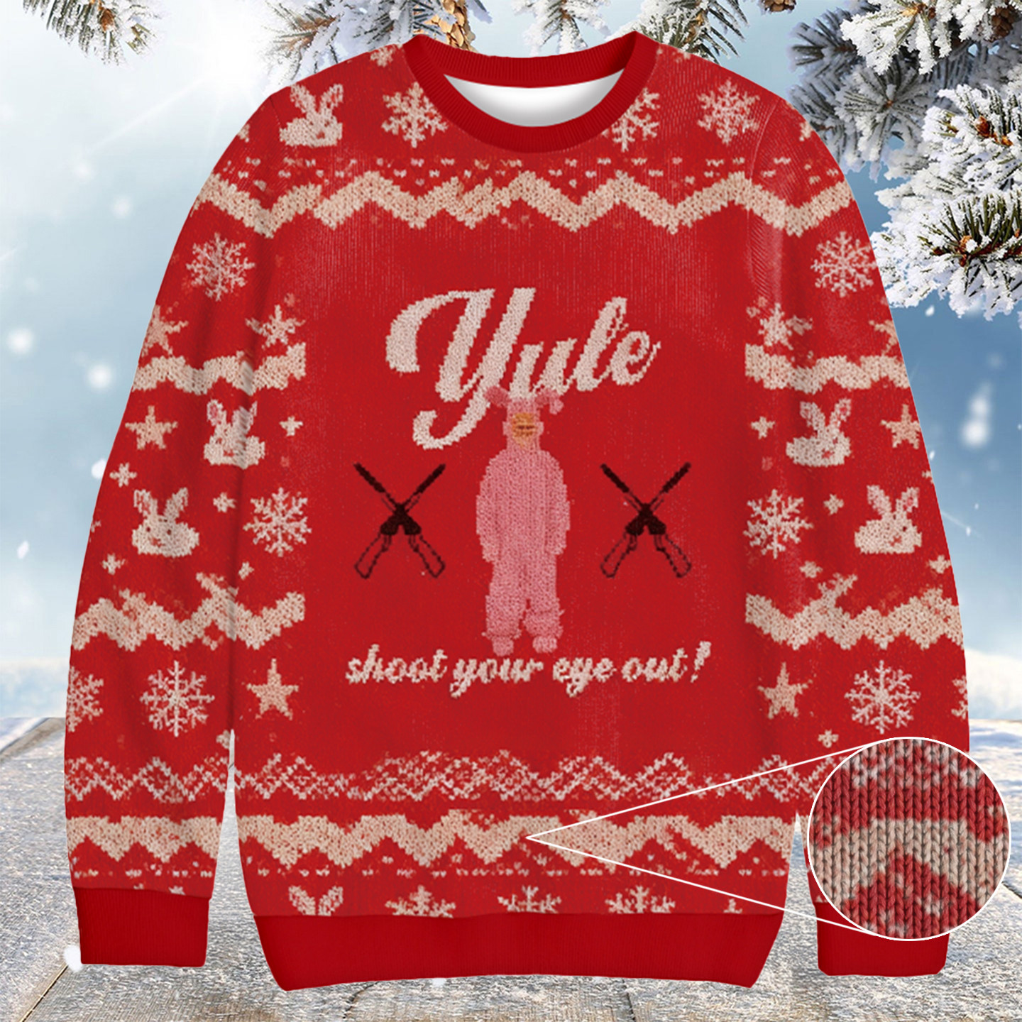 Yule Shoot Your Eye Out Christmas Ugly Sweater Xmas Gifts For Son In Law