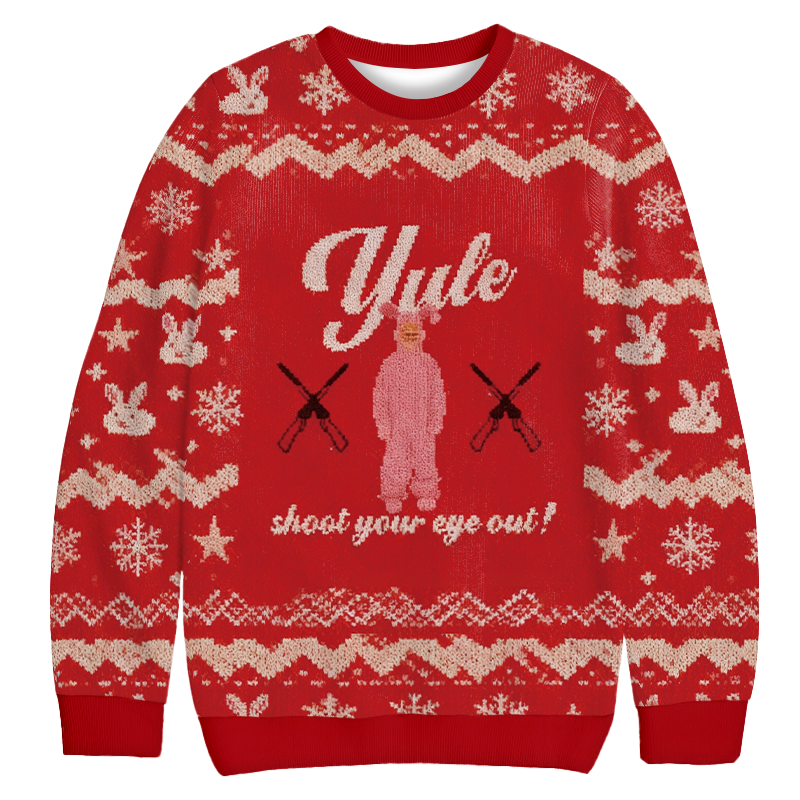 Yule Shoot Your Eye Out Christmas Ugly Sweatshirt Festive Xmas Winter Sweater Gift Ideas Yule Shoot Your Eye Out Christmas Ugly Sweatshirt Festive Xmas Winter Sweater Gift Ideas