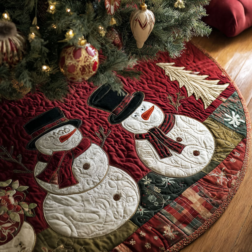 Yuletide Blessings Christmas Quilted Tree Skirt Xmas Tree Decor Christmas Ideas For Family