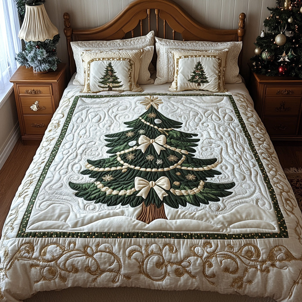 Yuletide Charm Quilted Bedding Set Holiday Duvet Cover Set Family To Family Christmas Gift Ideas