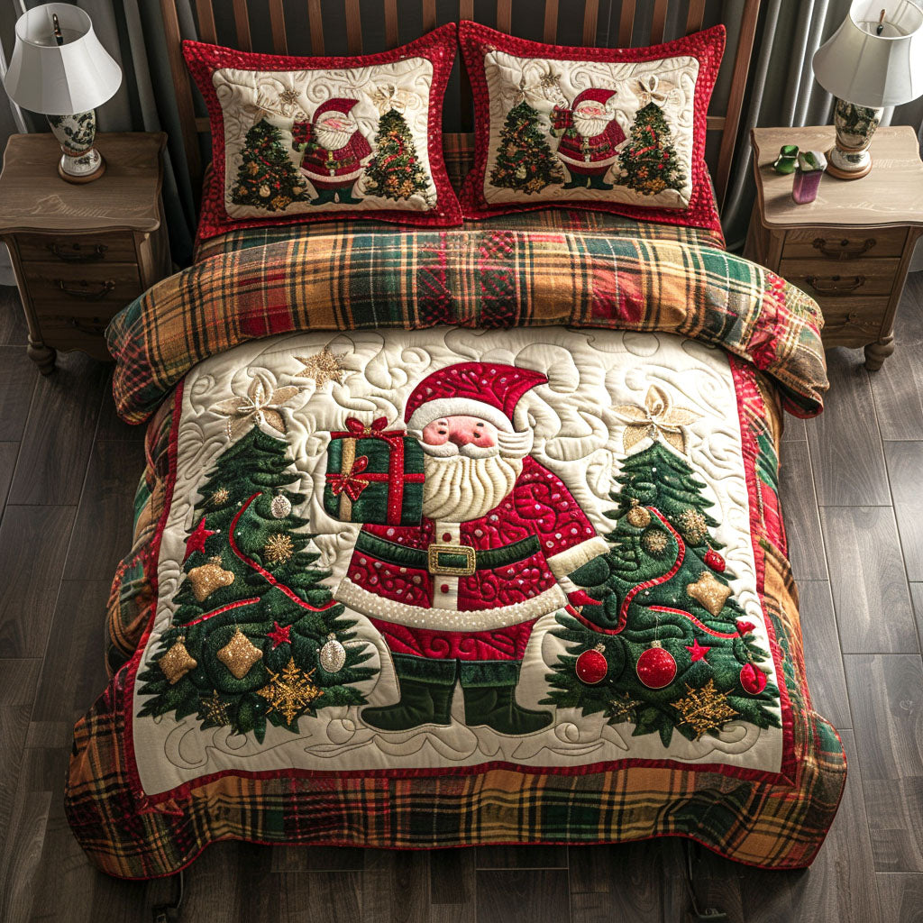 Yuletide Dream Quilted Bedding Set Best Holiday Duvet Covers Secret Santa Gift Ideas