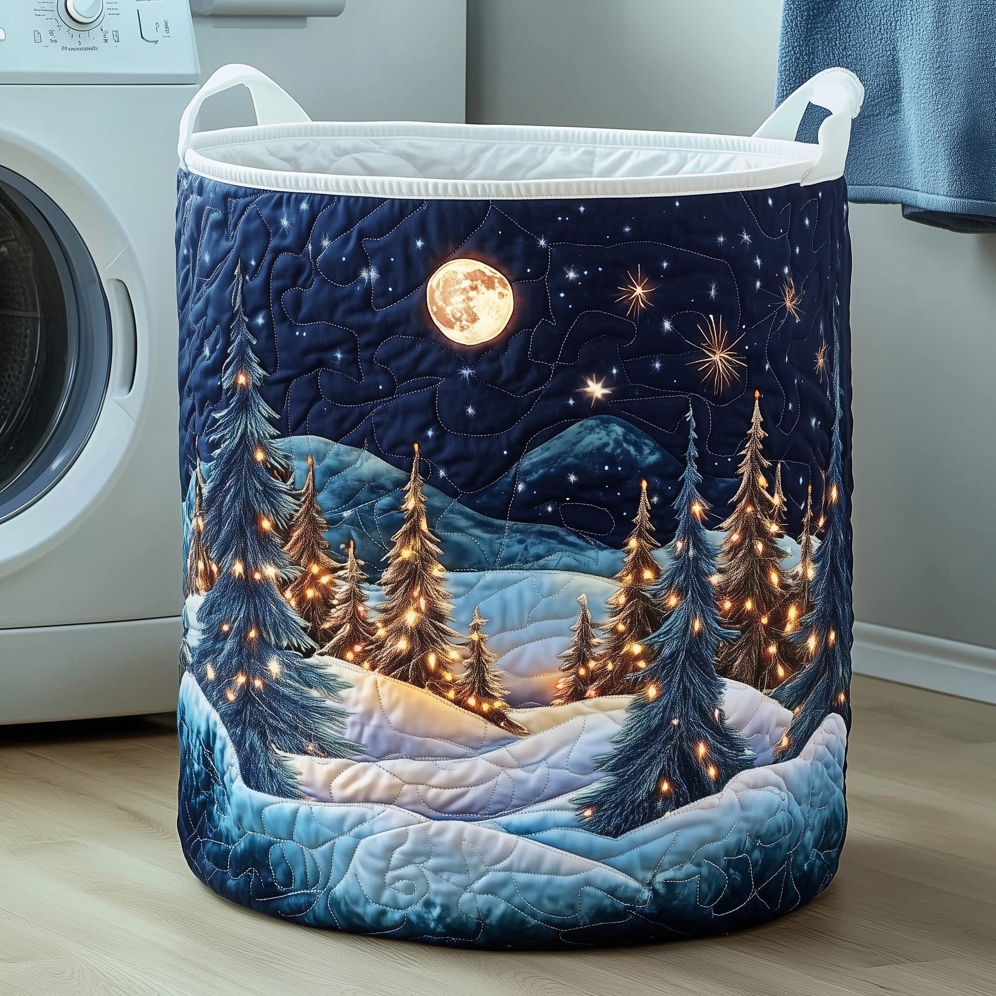 Yuletide Quilted Laundry Basket Christmas Gift Ideas For Girlfriend
