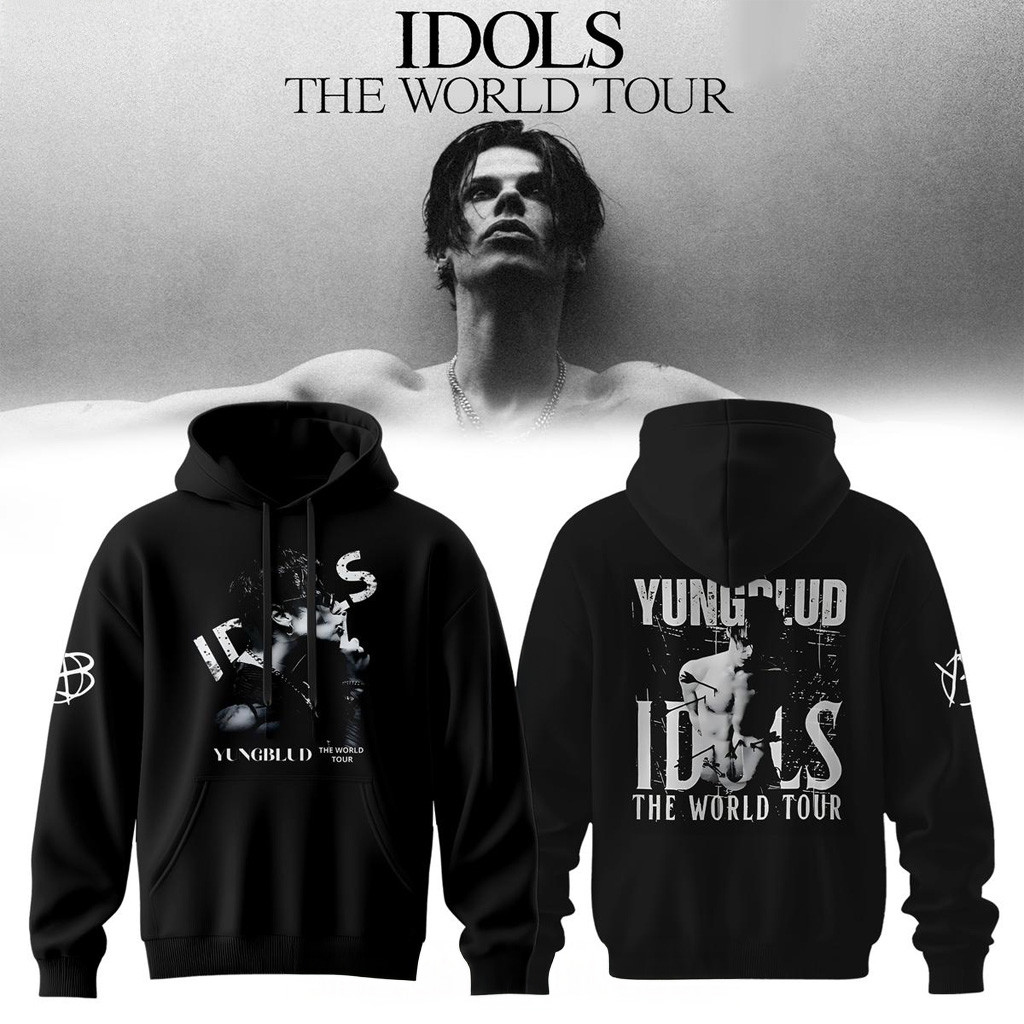 YUNGBLUD Idols The World Tour 2026 Hoodie YUNGBLUD Merch Gift Ideas For Him YUNGBLUD Idols The World Tour 2026 Hoodie YUNGBLUD Merch Gift Ideas For Him