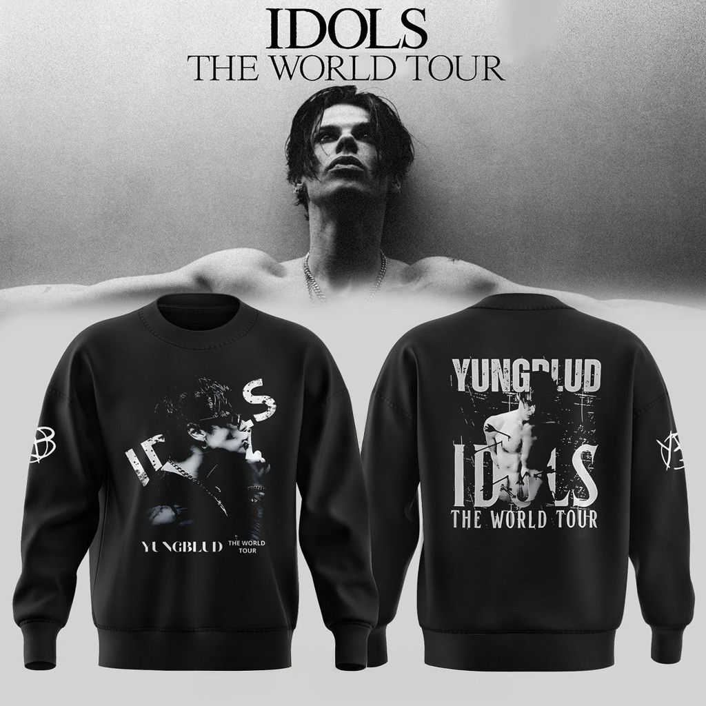 YUNGBLUD Idols The World Tour 2026 Sweatshirt YUNGBLUD Merch Unique Gifts For Music Lovers YUNGBLUD Idols The World Tour 2026 Sweatshirt YUNGBLUD Merch Unique Gifts For Music Lovers