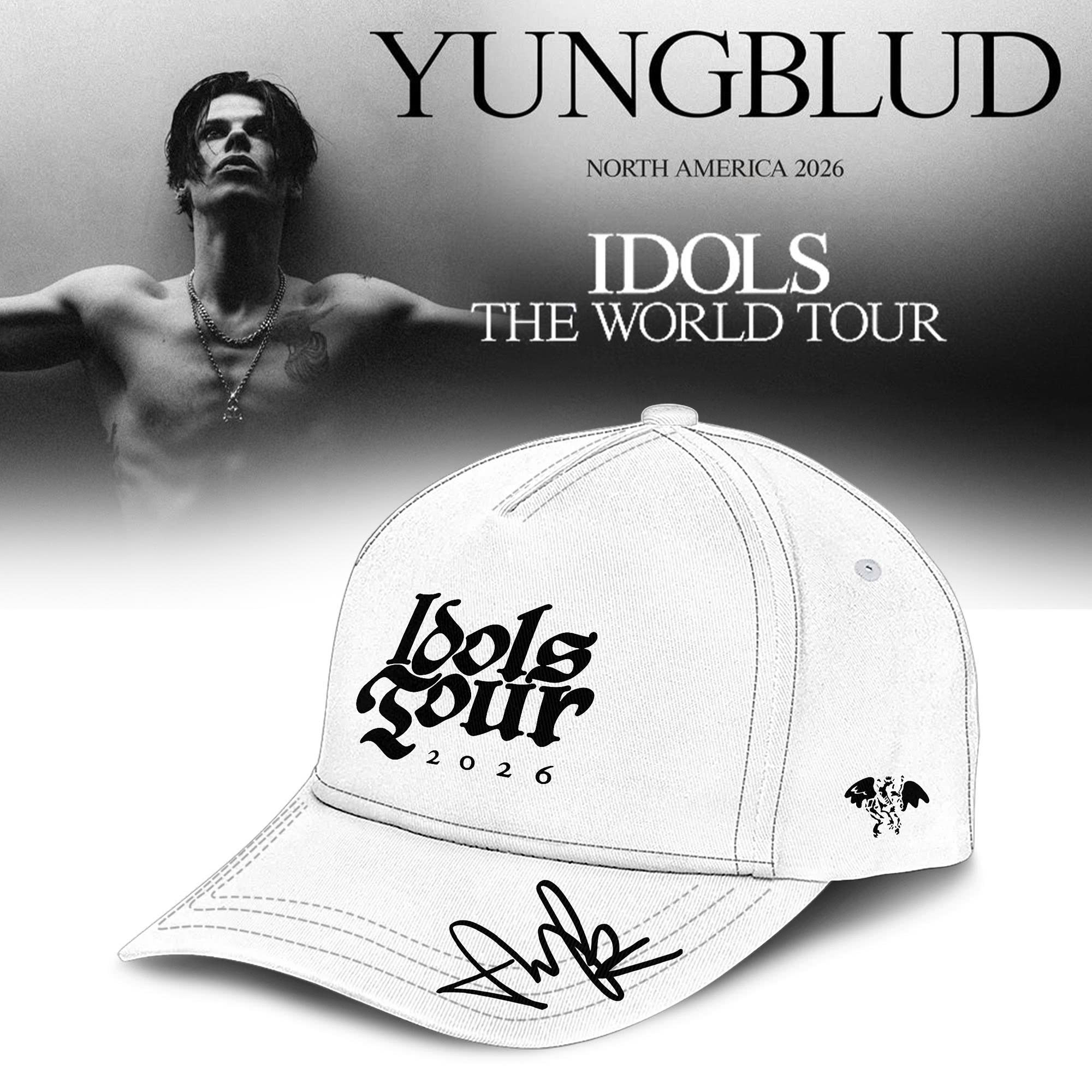 Yungblud Idols World Tour 2026 Merch Signature Hat Yungblud Baseball Cap Gift For Boyfriend