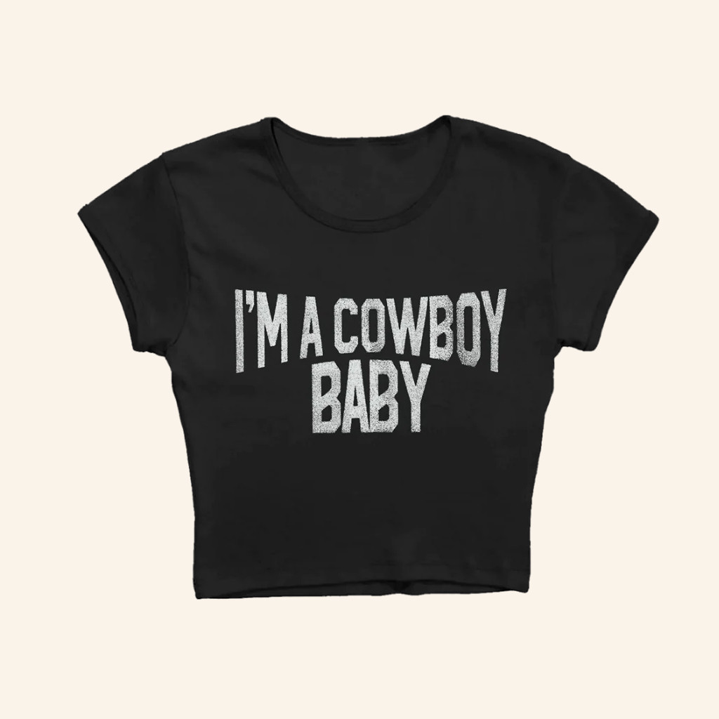 Yungblud Merch Aerosmith And Yungblud One More Time Cowboy Cropped Shirt I'm A Cowboy Baby Tee