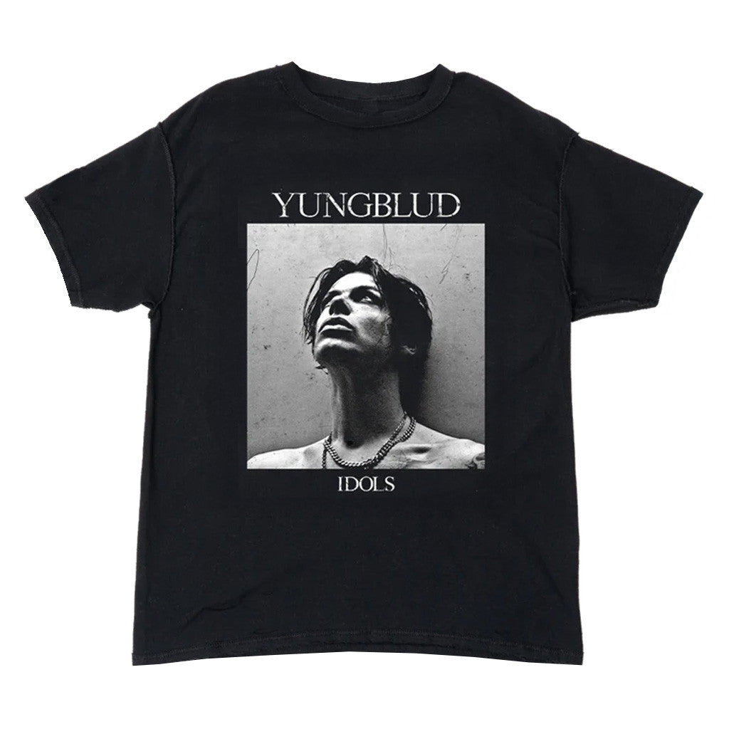 Yungblud Merch Black Square Photo T-Shirt Gifts For Someone Who Likes Music Yungblud Merch Black Square Photo T-Shirt Gifts For Someone Who Likes Music