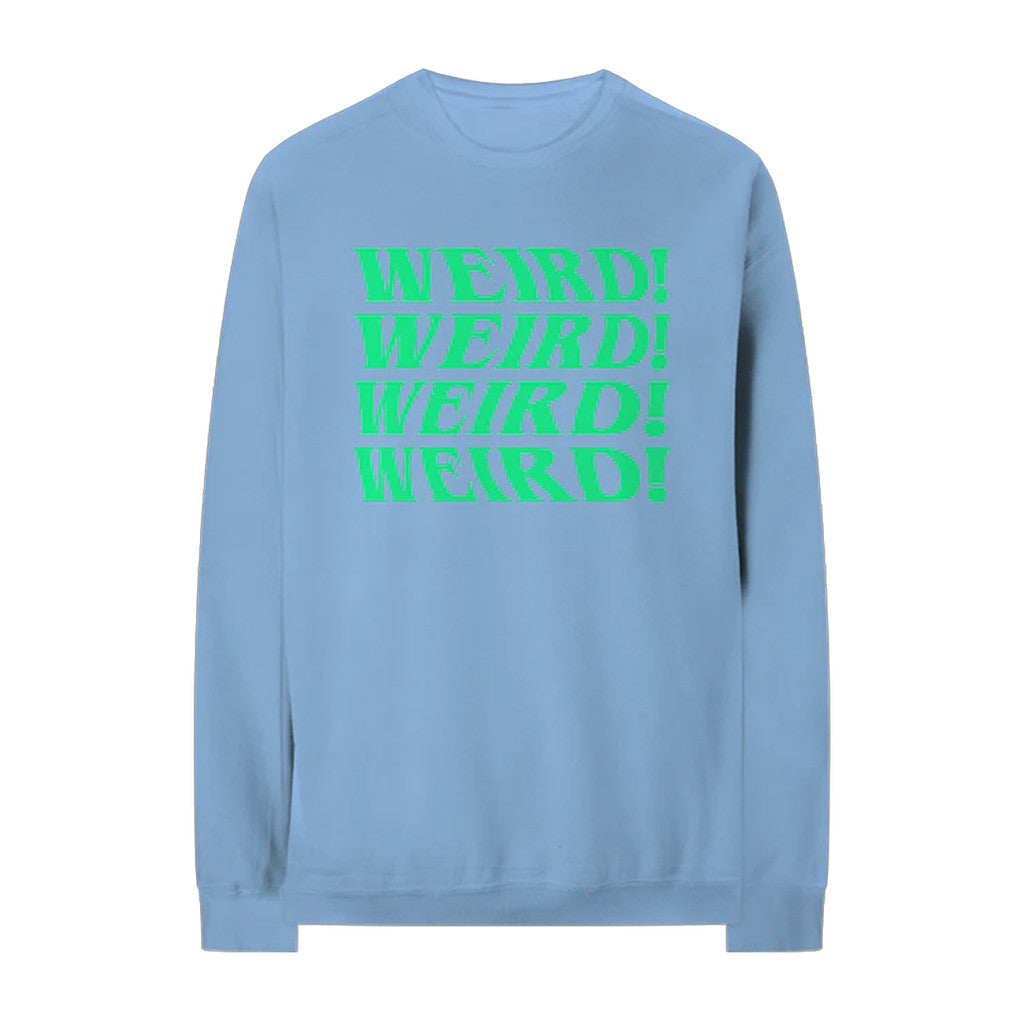 Yungblud Merch BLUE Weird Crewneck Sweatshirt Music Lover Gift Ideas For Him Yungblud Merch BLUE Weird Crewneck Sweatshirt Music Lover Gift Ideas For Him