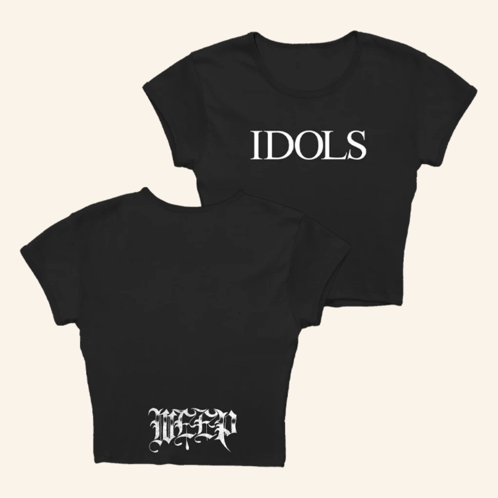 Yungblud Merch Idols Weep Black Cropped T-Shirt Christmas Gifts For Girlfriend Yungblud Merch Idols Weep Black Cropped T-Shirt Christmas Gifts For Girlfriend