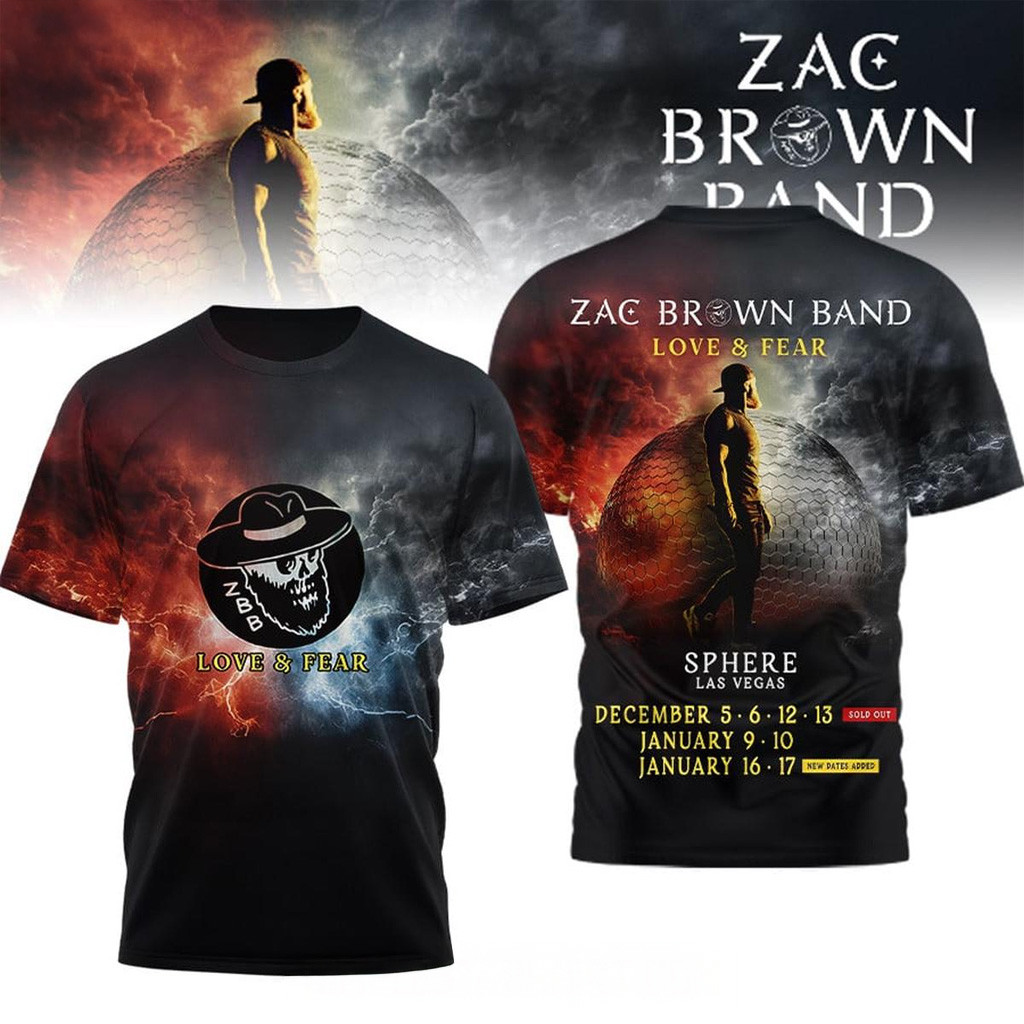 Zac Brown Band Love And Fear Shirt Zac Brown Merch Gift Ideas For Music Lovers Zac Brown Band Love And Fear Shirt Zac Brown Merch Gift Ideas For Music Lovers