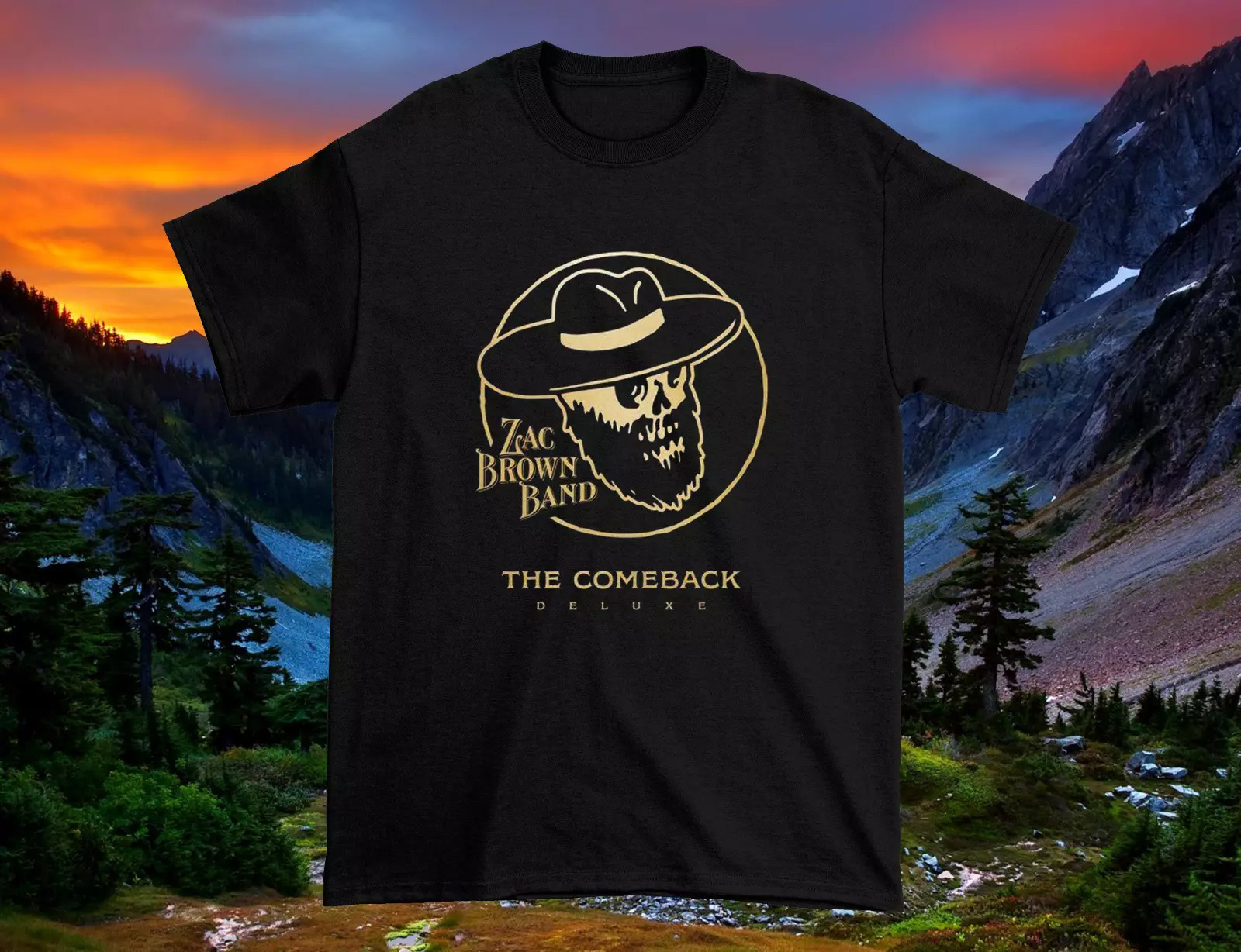 Zac Brown Band The Comeback Deluxe - CD Black T-Shirt Gifts For Music Fans