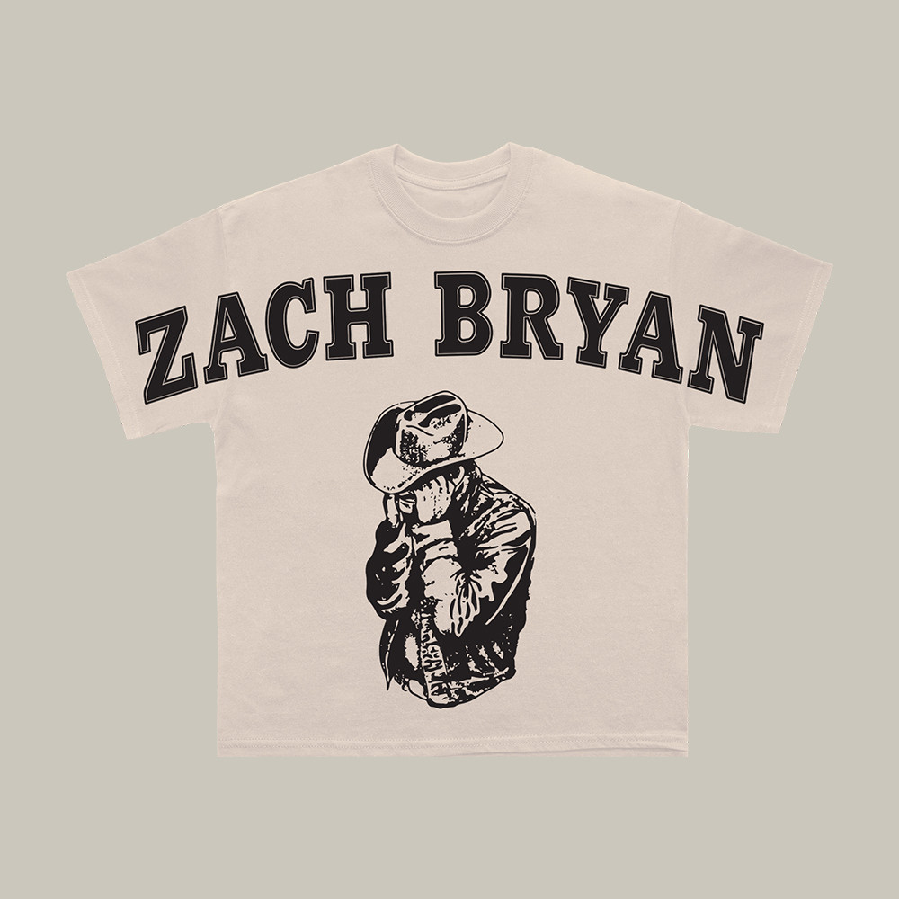 Zach Bryan Cowboy Boxy T-Shirt Music Concert Clothes Gift idea For Zach Bryan Lover