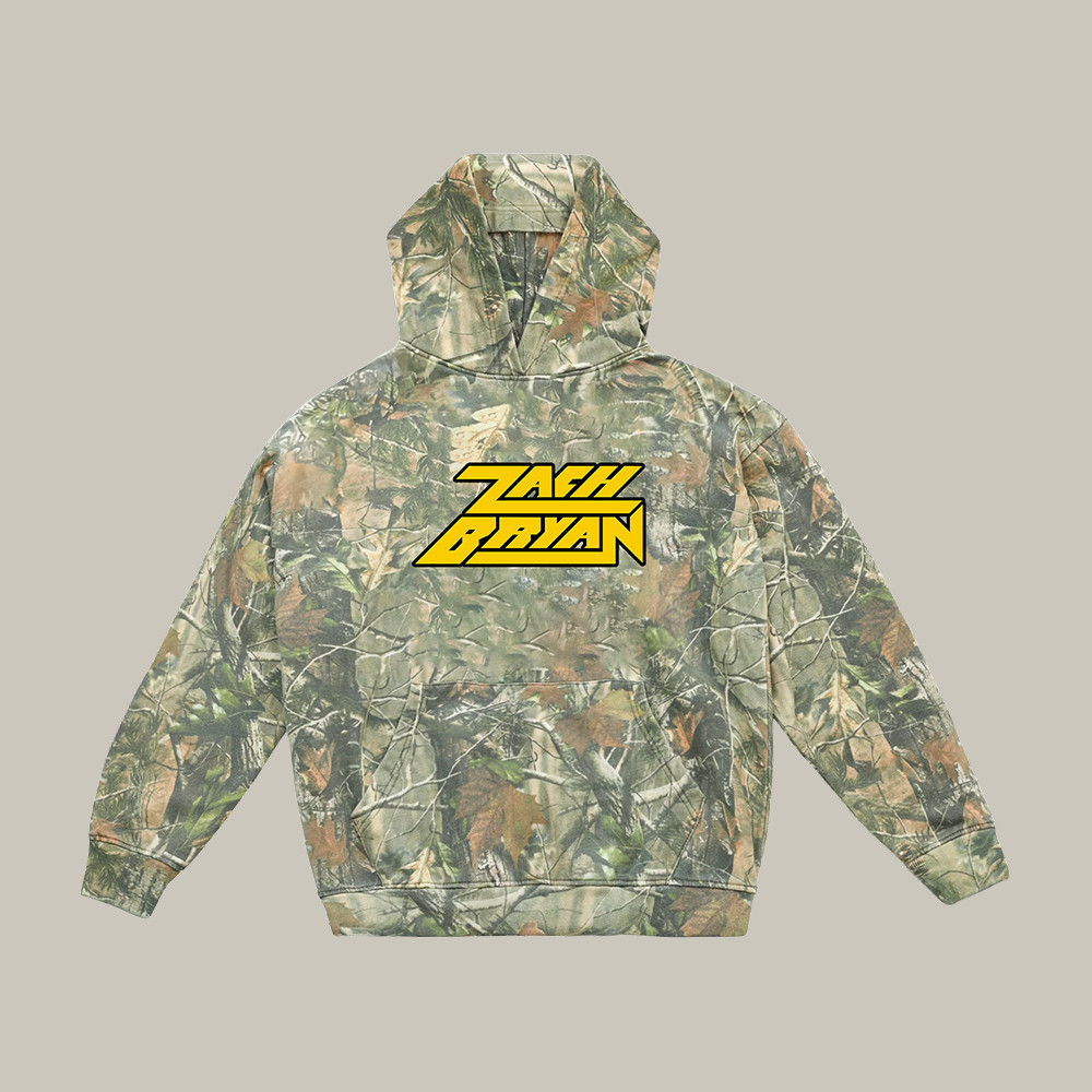 Zach Bryan Logo Camo Hoodie Music Concert Outfits Zach Bryan Lover Gift For Him