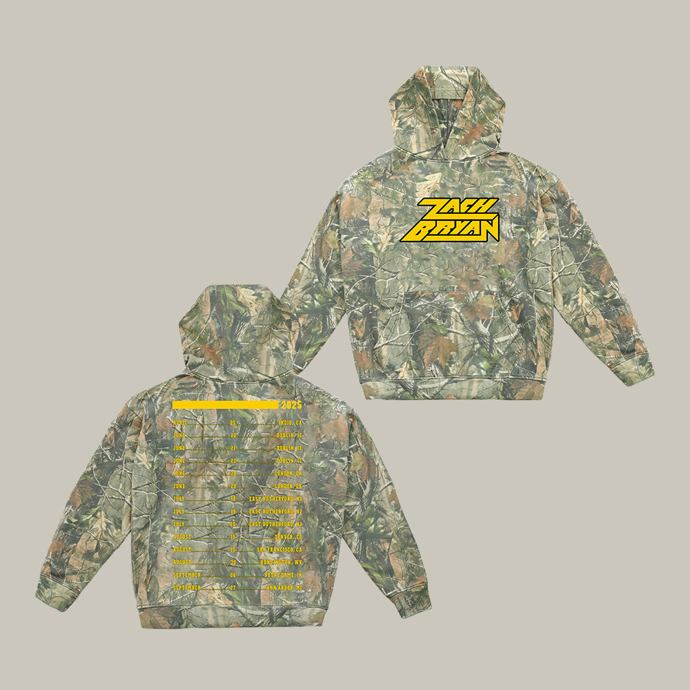 Zach Bryan Logo Camo Hoodie Zach Bryan Hooded Sweatshirt Best Fan Gift