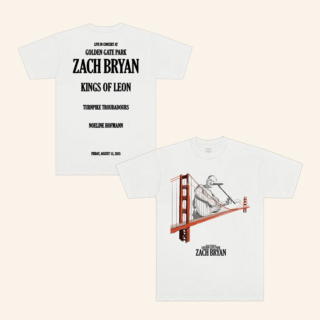 Zach Bryan Merch Golden Gate Park Bridge T-Shirt Gifts For Husband Zach Bryan Merch Golden Gate Park Bridge T-Shirt Gifts For Husband