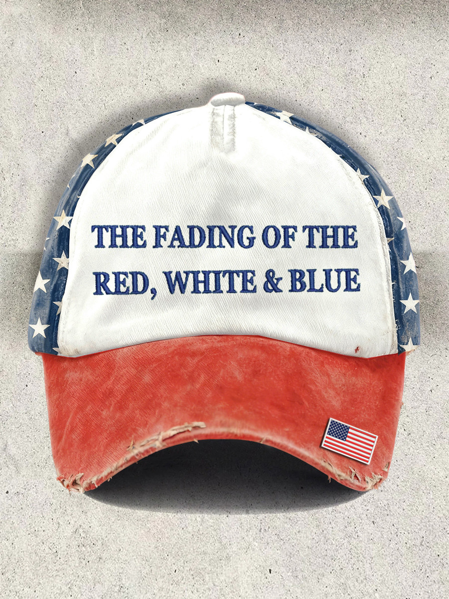 Zach Bryan Merch Hat The Fading Of The Red White And Blue Vintage Baseball Cap Gifts For Fans