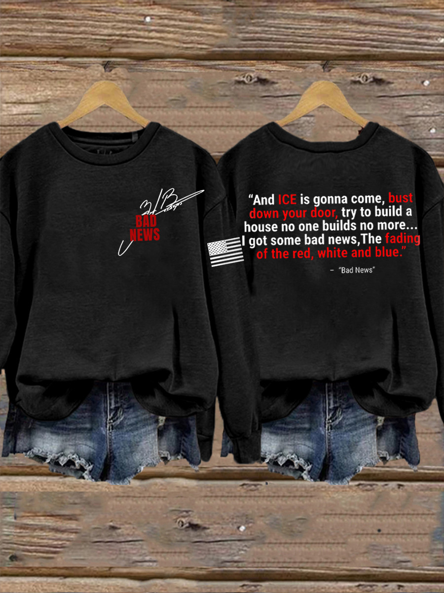 Zach Bryan Merch Sweatshirt Bad News Zach Bryan Apparel Great Signature Gifts For Fans