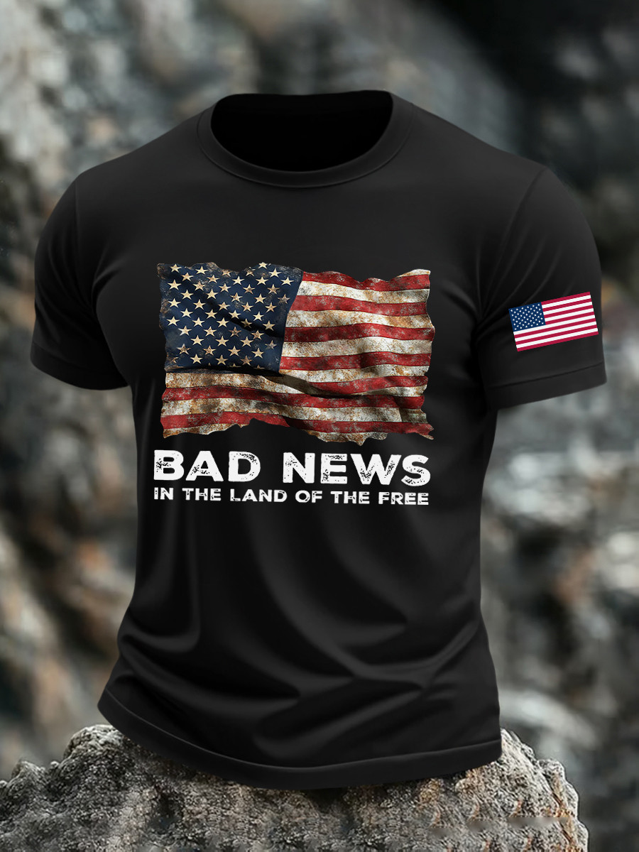 Zach Bryan Merch T-Shirt Bad News In The Land Of The Free Zach Bryan Merch Gifts For Him