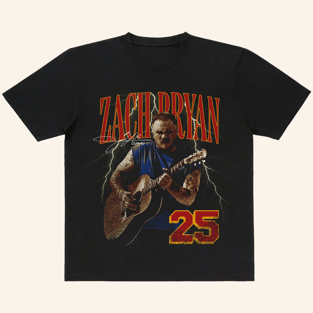 Zach Bryan Merch ZB 2025 Lightning T-Shirt Gifts For Fans Zach Bryan Merch ZB 2025 Lightning T-Shirt Gifts For Fans