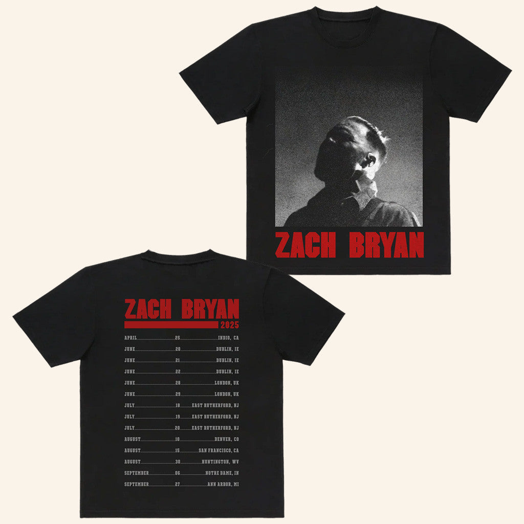 Zach Bryan Merch ZB Photo T-Shirt For Fans Gifts For Father