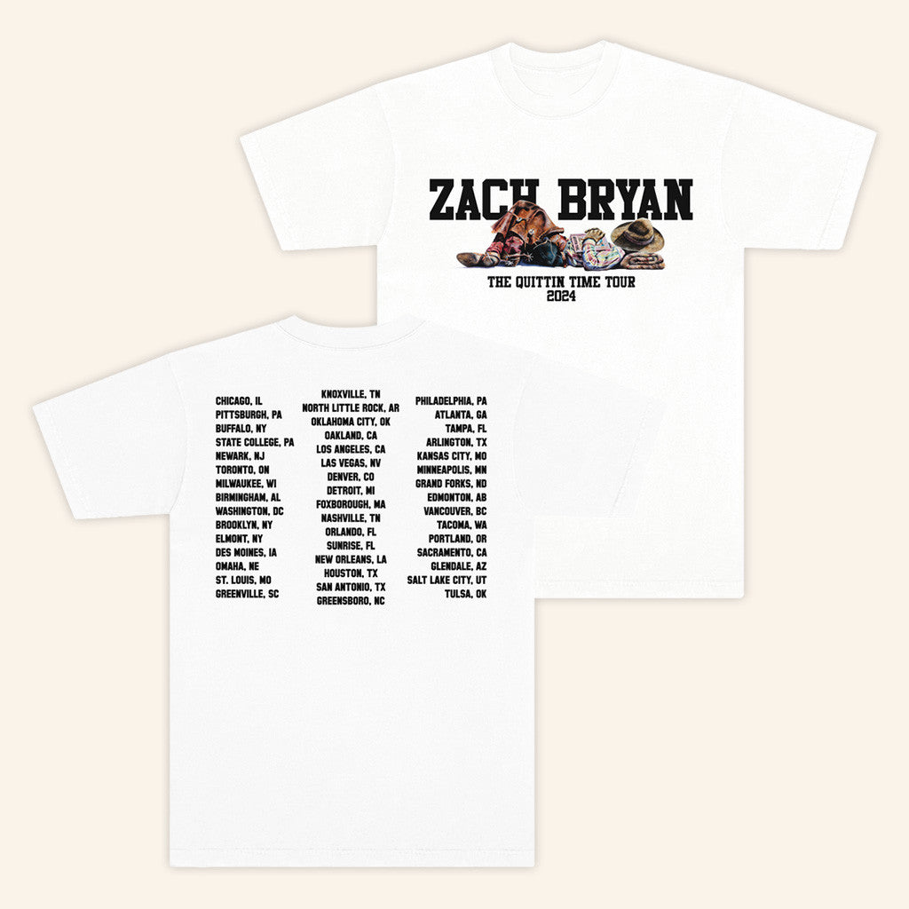 Zach Bryan Tour Merch 2025 Cowboy Tour White T-Shirt Gifts For Fans Zach Bryan Tour Merch 2025 Cowboy Tour White T-Shirt Gifts For Fans