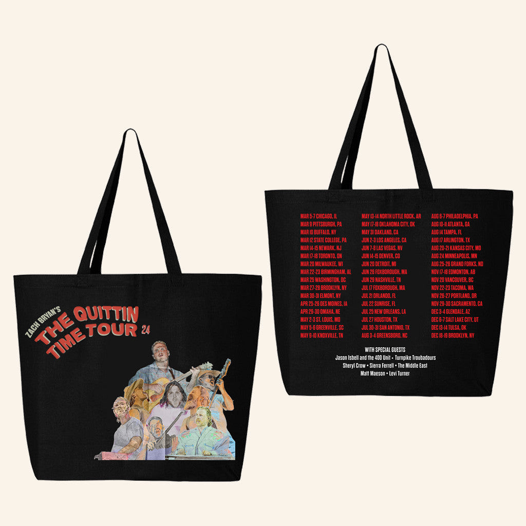 Zach Bryan Tour Merch 2025 ZB Black Tote Bag Gift For Fans Zach Bryan Tour Merch 2025 ZB Black Tote Bag Gift For Fans