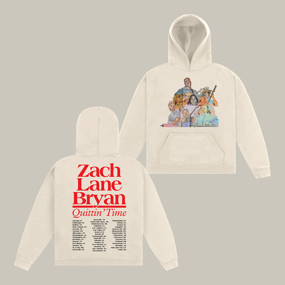 Zach Lane Bryan Cream Tour Hoodie Zach Bryan Hooded Sweatshirt Music Lover Gift For Him