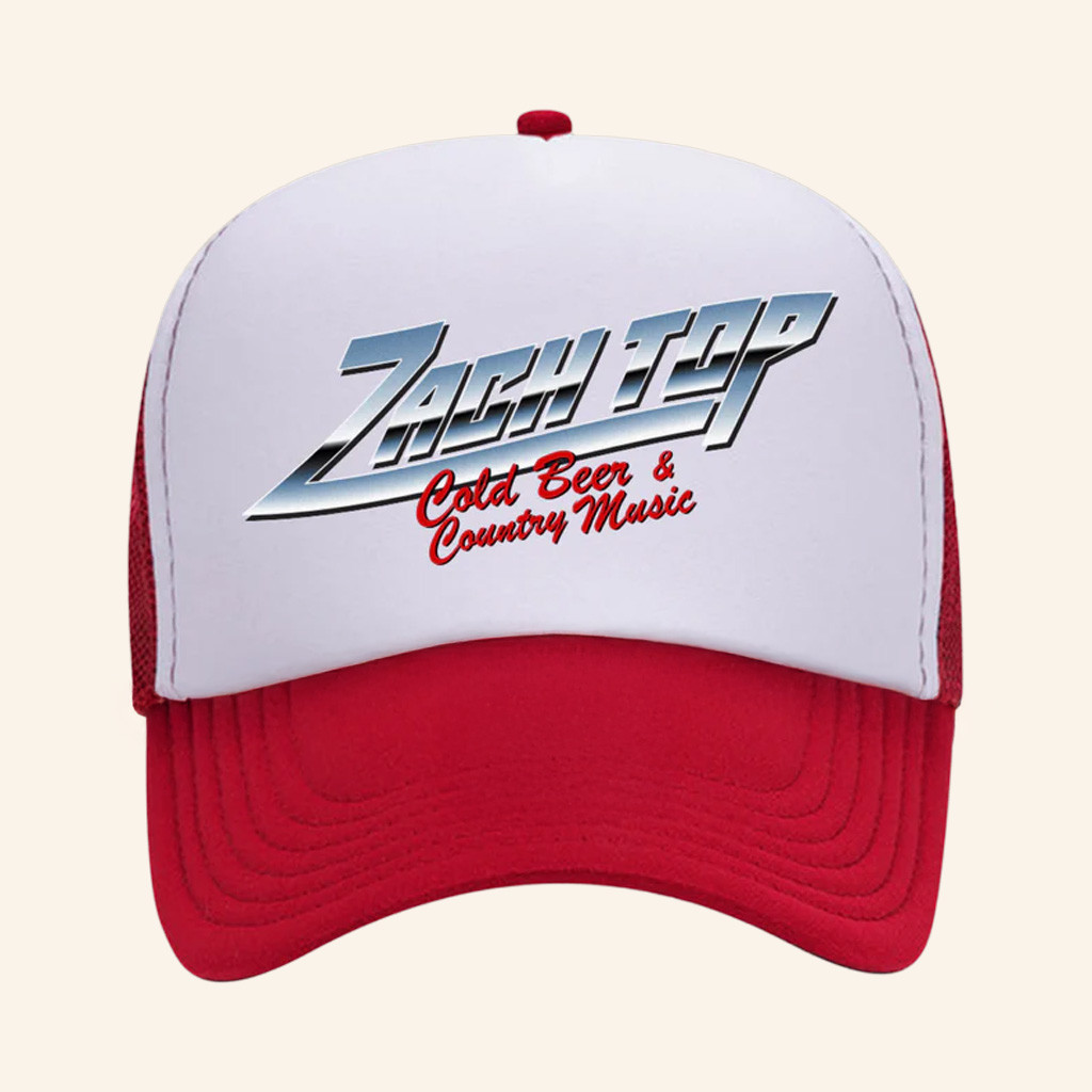 Zach Top Merch Chrome Trucker Hat Cold Beer And Country Music Hat Gifts For Music Fans Zach Top Merch Chrome Trucker Hat Cold Beer And Country Music Hat Gifts For Music Fans