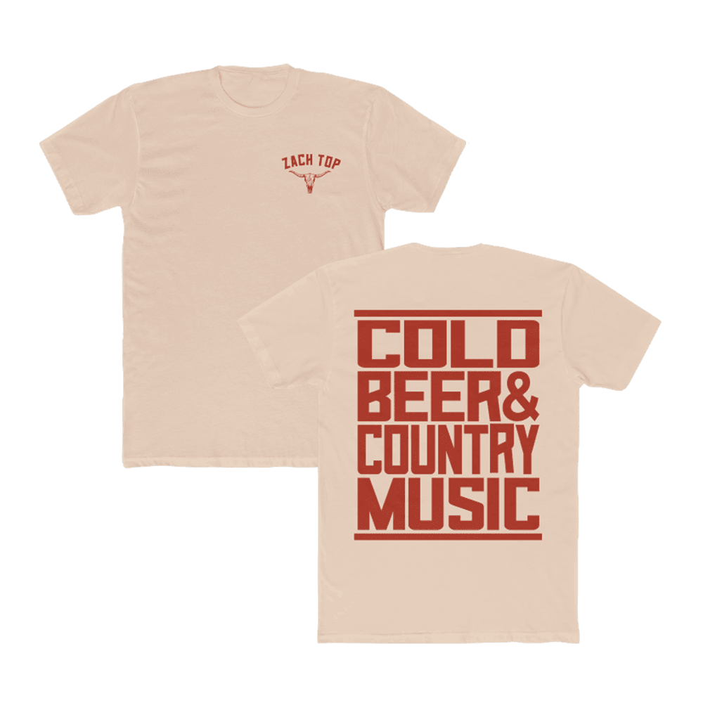 Zach Top Merch Zach Top Colo Beer And Country Music T-Shirt Natural Music Fans Gifts