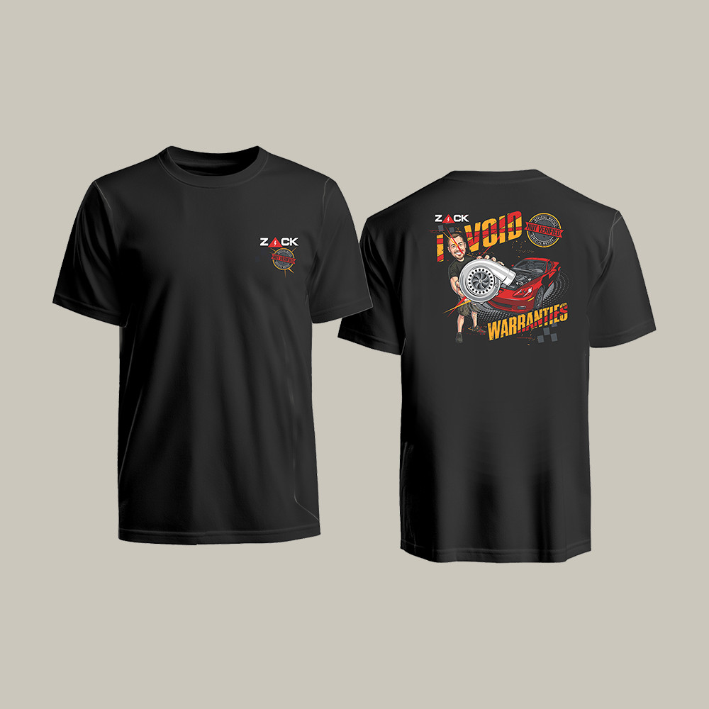 Zack Void Warranties T-Shirt Automotive Youtuber Cleetus McFarland Merch Fan Gift For Him