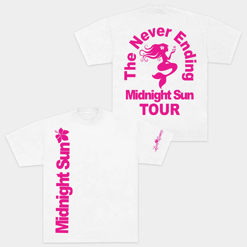 Zara Larsson Merch 2026 Midnight Sun Never Ending Tour T-Shirt Presents For Music Lovers
