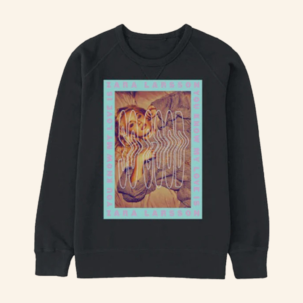 Zara Larsson Merch Black Borders Sweatshirt Christmas Gifts For Music Lovers