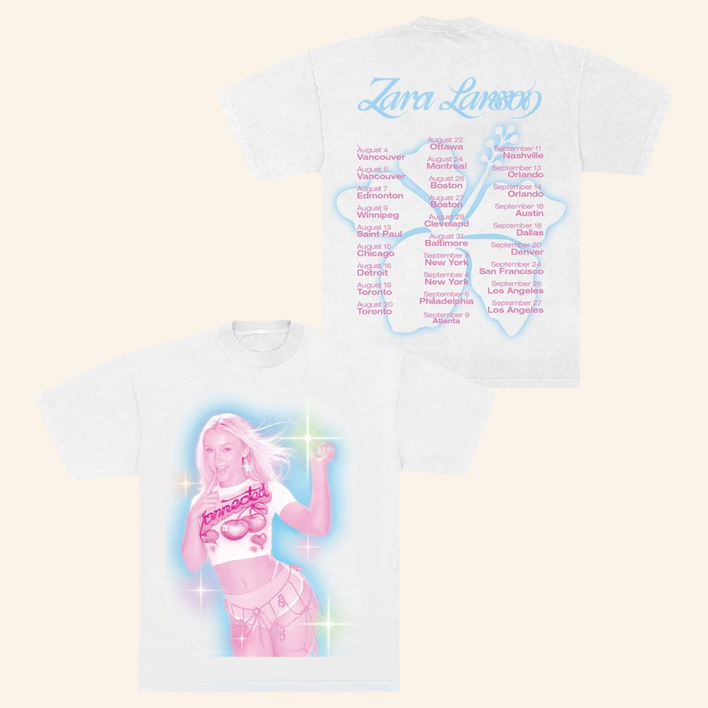 Zara Larsson Merch Sparkle Date Back Tour T-Shirt Christmas Gifts For Girlfriend Zara Larsson Merch Sparkle Date Back Tour T-Shirt Christmas Gifts For Girlfriend