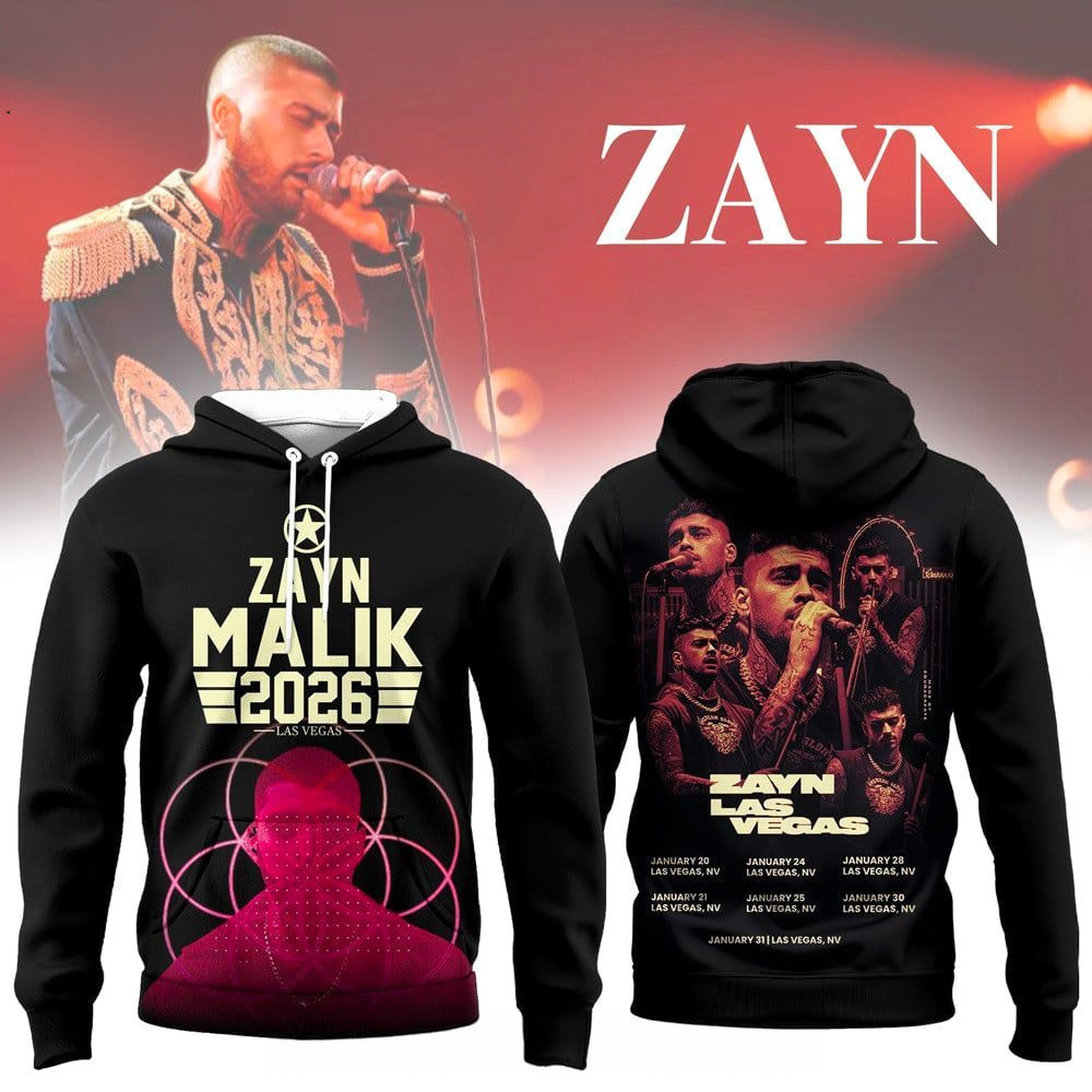 Zayn Malik 2026 Las Vegas Hoodie Zayn Malik Merch Gifts For Music Lovers