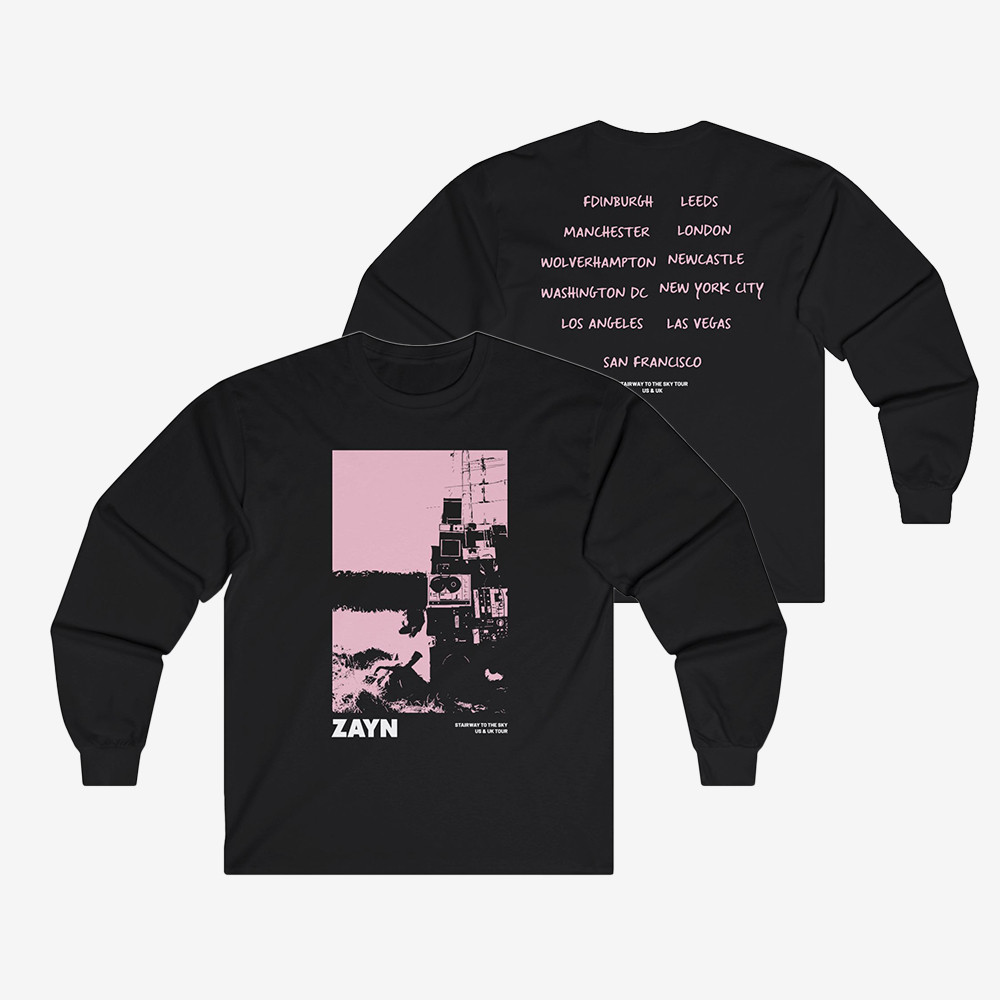 Zayn Malik Antenna Itin Faded Long Sleeve Shirt Zayn Malik Clothing Best Gift For Fans