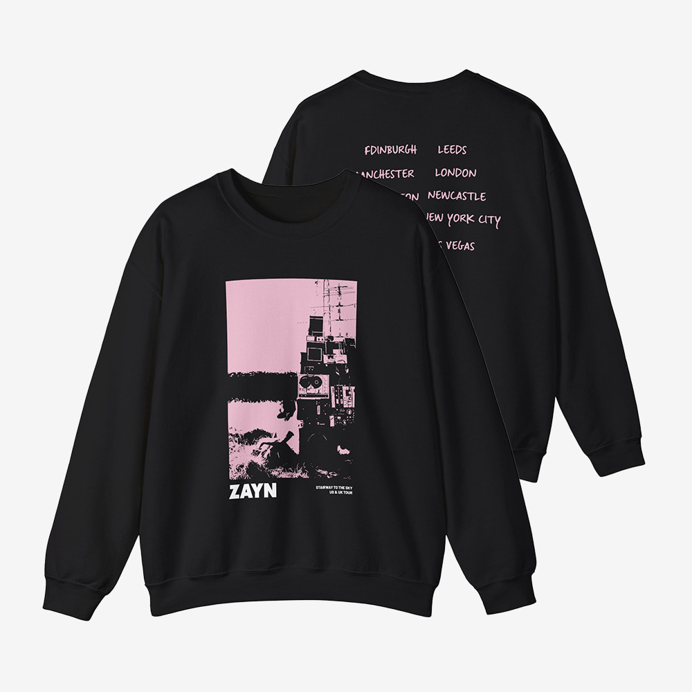 Zayn Malik Antenna Itin Faded Sweatshirt Zayn Malik Clothing Line Music Lover Gifts