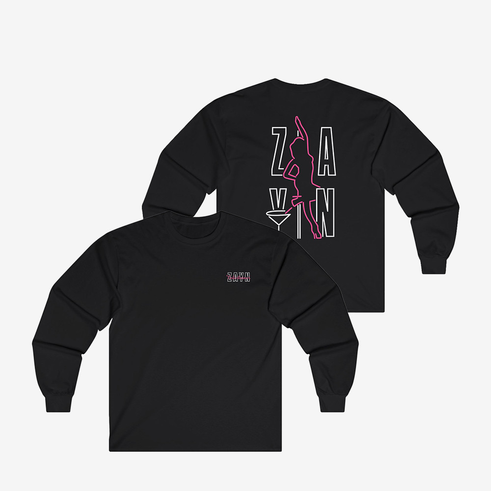 Zayn Malik Entertainer Neon Long Sleeve Shirt Zayn Malik Apparel Cool Gift For Music Lovers