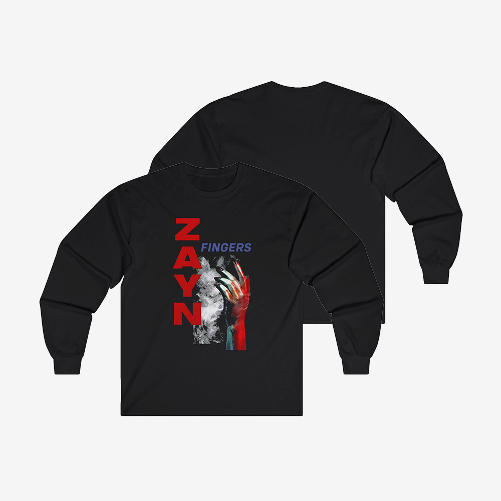 Zayn Malik Fingers Long Sleeve Shirt Zayn Malik Apparel Unique Gift For Boyfriend