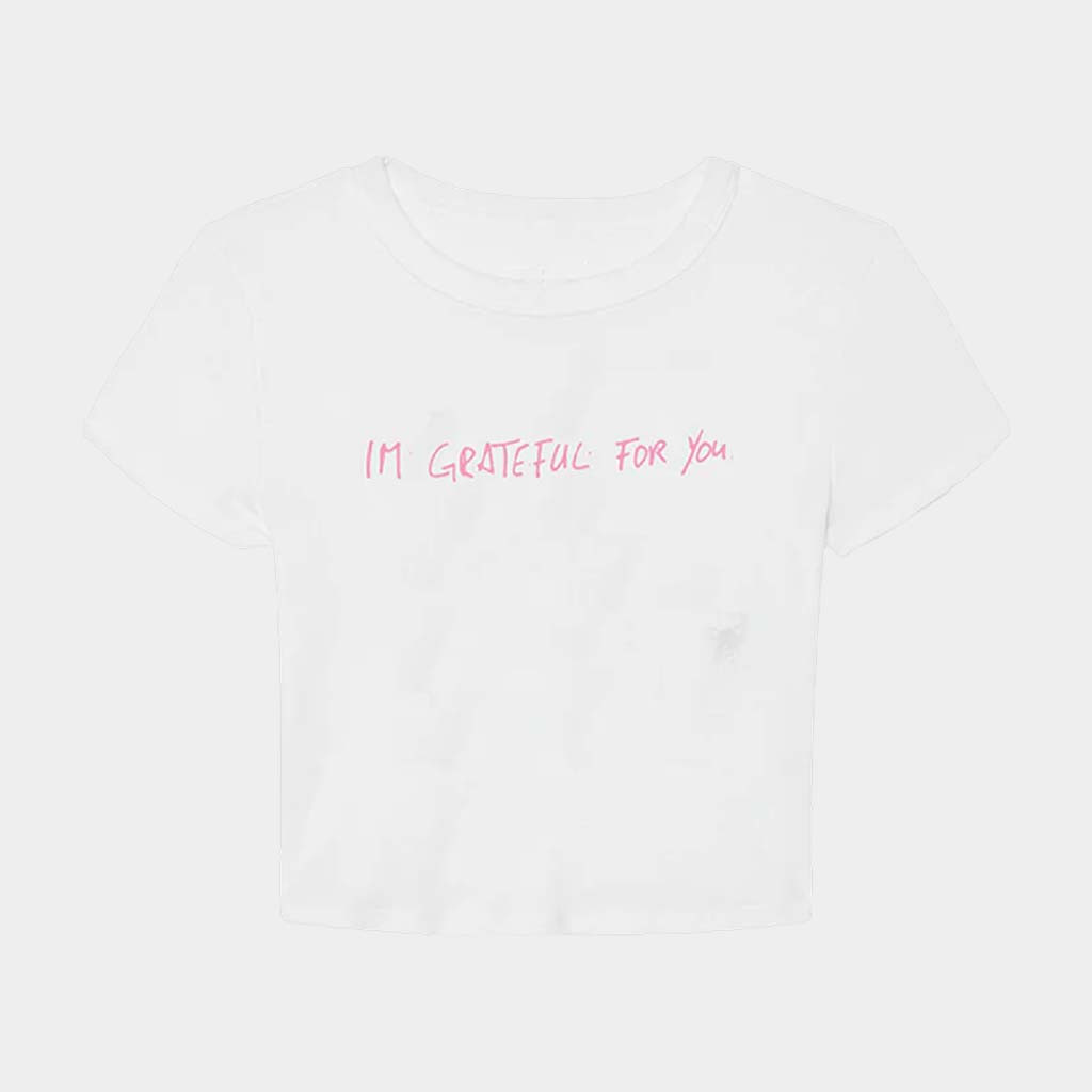 Zayn Malik Merch I'm Grateful For You Baby Tee Music Lover Gifts For Her