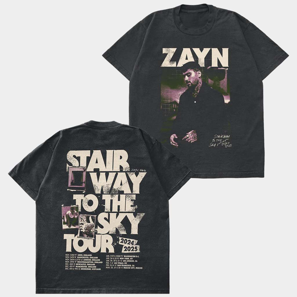 Zayn Malik Merch Stairway To The Sky Tour T-Shirt Cool Gifts For Music Lovers Zayn Malik Merch Stairway To The Sky Tour T-Shirt Cool Gifts For Music Lovers