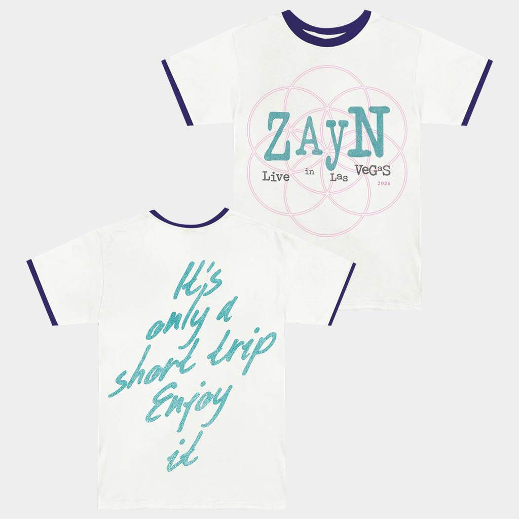 Zayn Malik Merch Zayn Live In Las Vegas T-Shirt It's Only A Short Trip Enjoy It Shirt Gifts