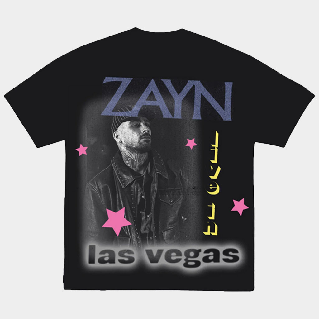Zayn Merch Live In Las Vegas Photo Star T-Shirt Birthday Gift For Son In Law