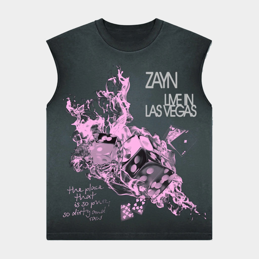 Zayn Merch Zayn Live in Vegas Muscle Tank Birthday Gift For Boyfriend