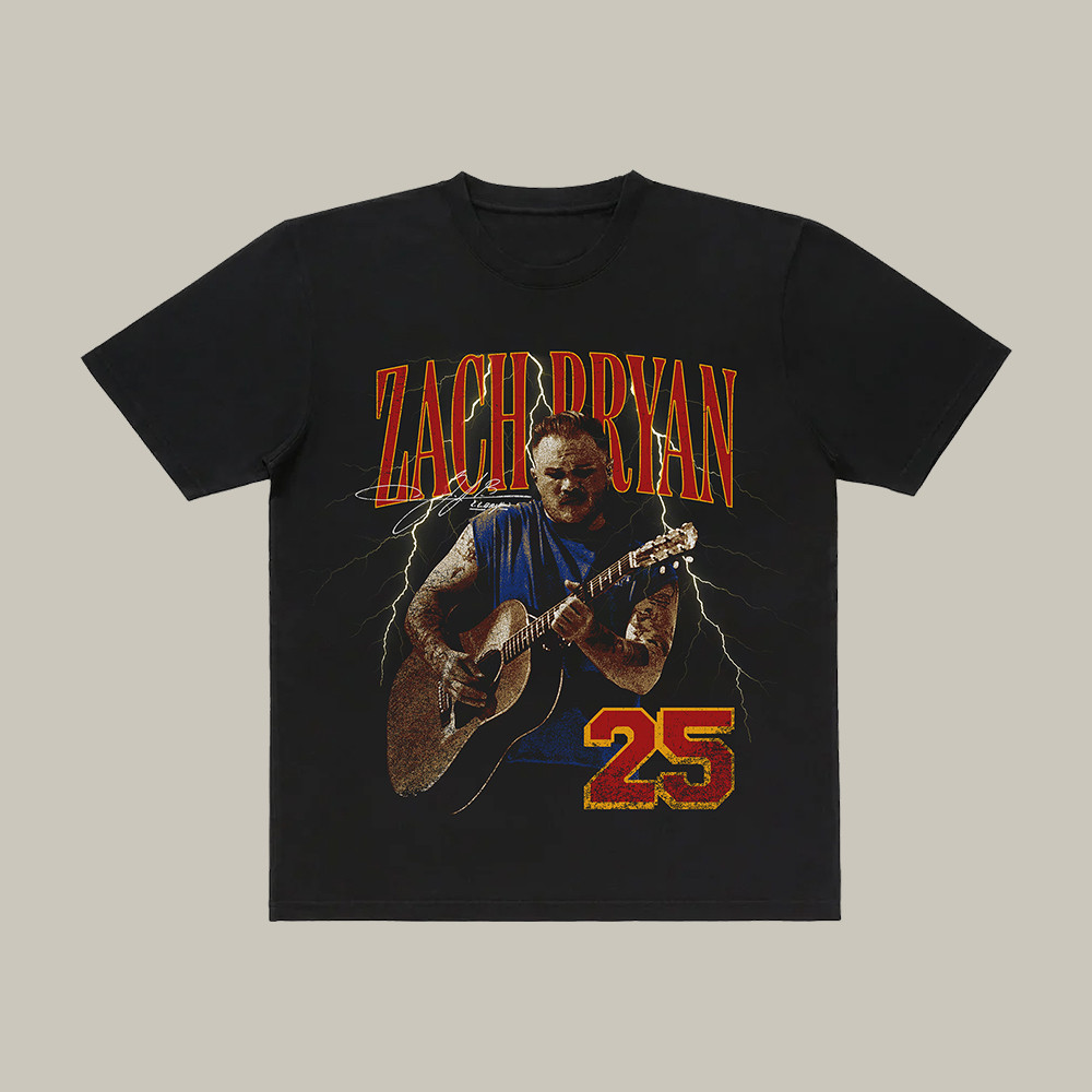ZB Lightning T-Shirt Zach Bryan Music Concert Tee Present For Huge Fans