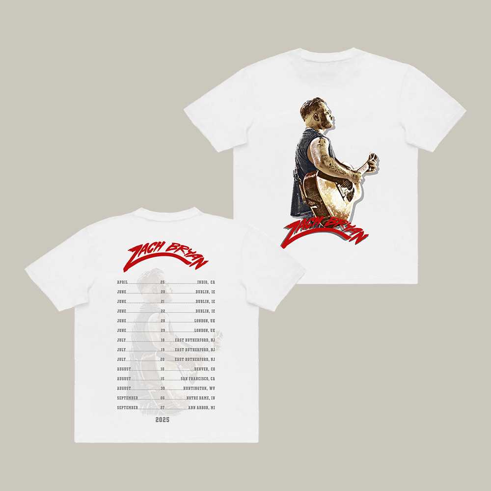 ZB Silhouette Zach Bryan T-Shirt Music Concert Tee Zach Bryan Lover Present Ideas